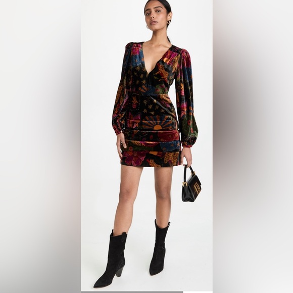 NWOT Farm Rio crazy mix mini dress - Picture 4 of 10